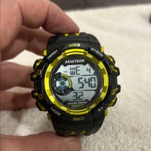Armitron Black and Yellow Sport Watch